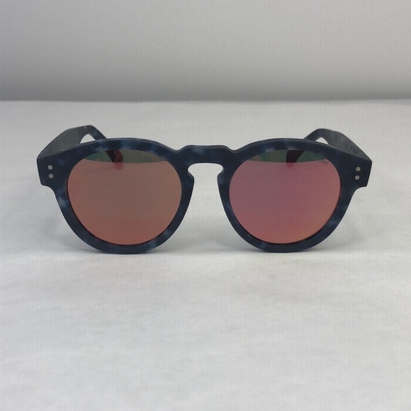 KOMONO Clement Matte Indigo Demi Sunglasses NEW round blue main image 4